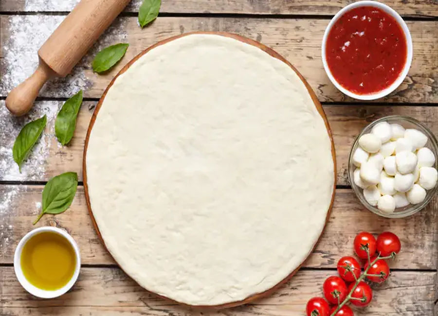 Véritable pâte à pizza à l'italienne