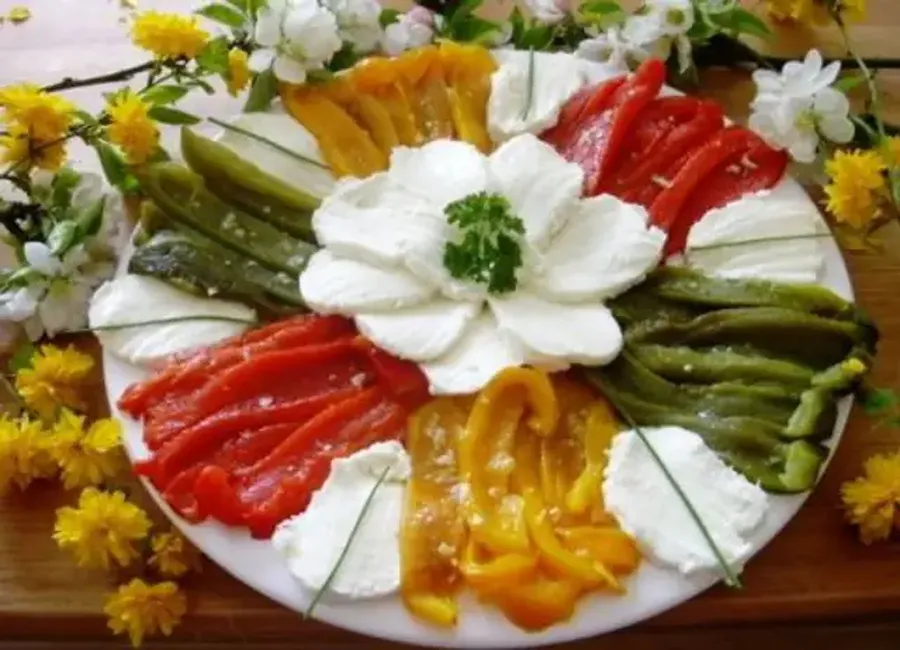 Salade de poivrons grillés à la feta