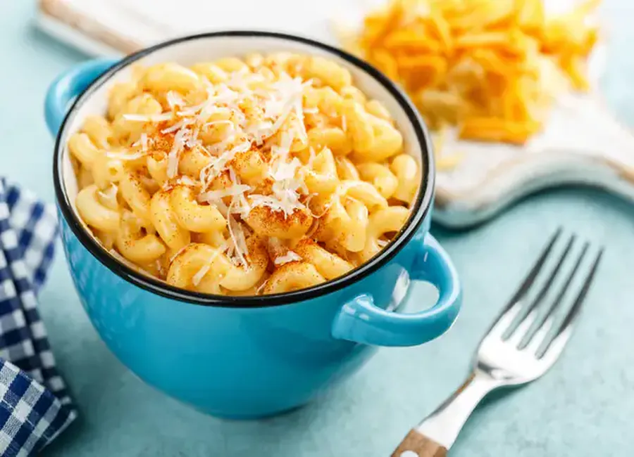 Gratin de pâtes au jambon cru
