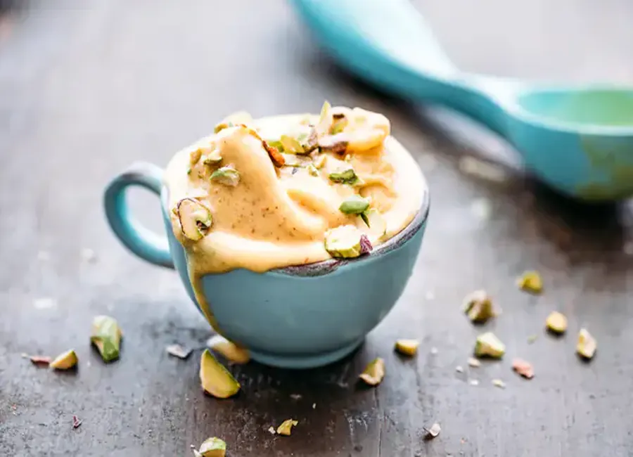 Crème glacée pistache sans sorbetière