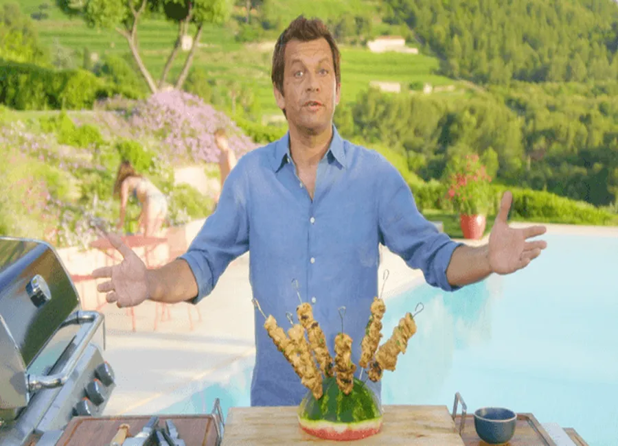 Brochette de volaille au miel par laurent mariotte