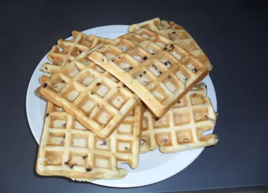 Gaufres aux pépites de chocolat