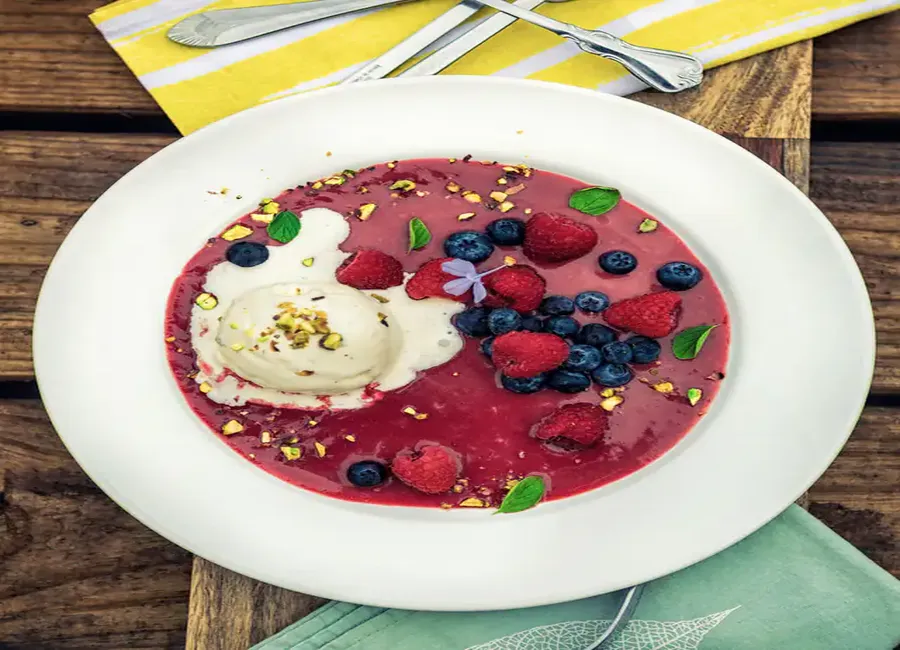 Gaspacho de fruits d'été