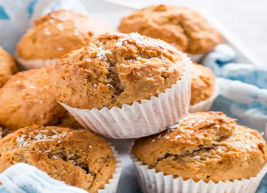 Muffins noix de coco sans beurre