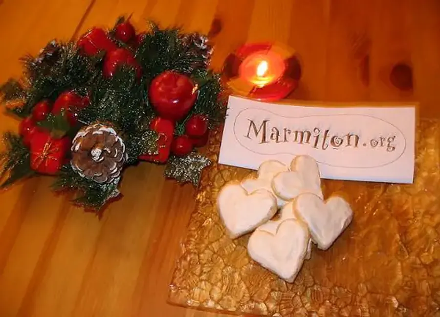 Petits coeurs ( petits fours de noël )