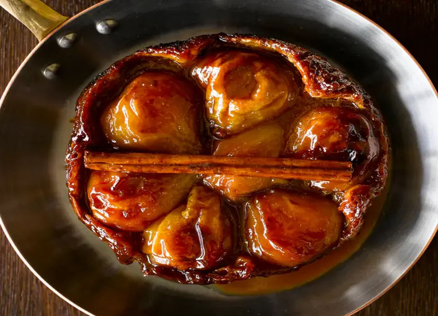 Gâteau caramélisé aux poires