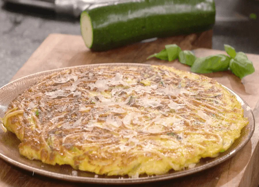Frittata de courgettes par laurent mariotte