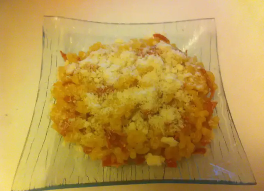 "Pastatotto" au chorizo (pâtes façon risotto)
