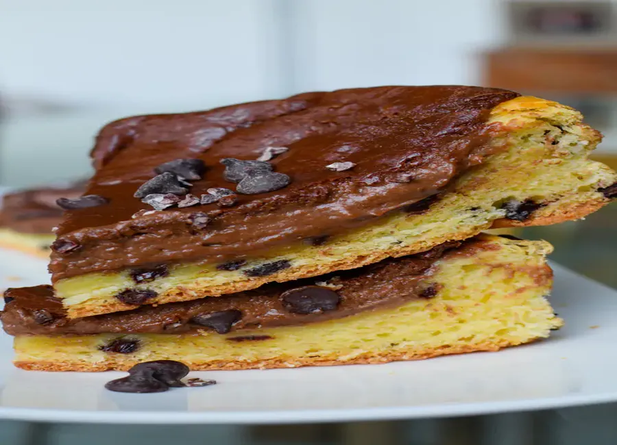 Tarte briochée au chocolat