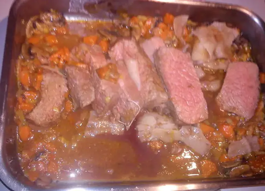 Rôti de boeuf au madère