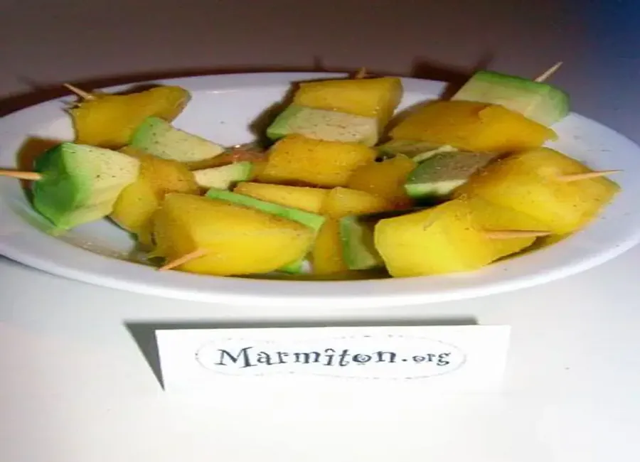 Avocat et mangue en farandole