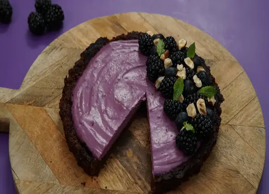 Tarte aux mures et aux myrtilles