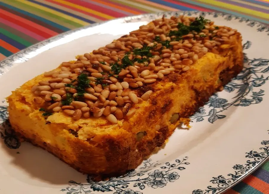 Terrine divine de potimarron et pignons