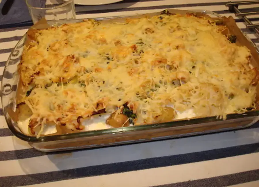 Gratin complet brocolis chou-fleur