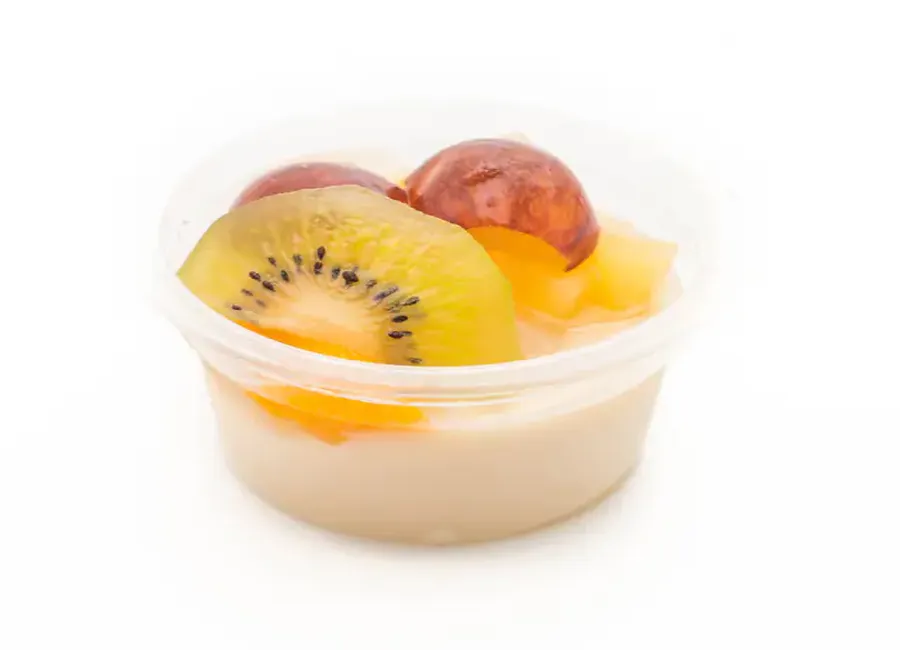 Mousse de fromage frais de chèvre et fruits