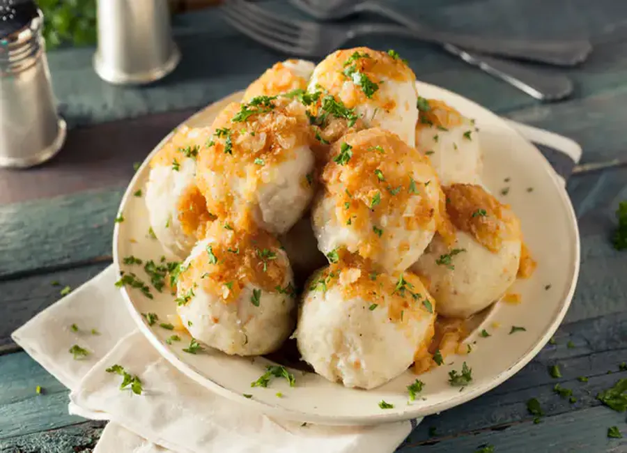Boulettes de pommes de terre farcies (norvège)