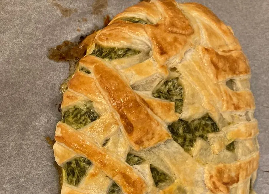 Tourte tressée aux épinards et à la ricotta (molisse, italie)