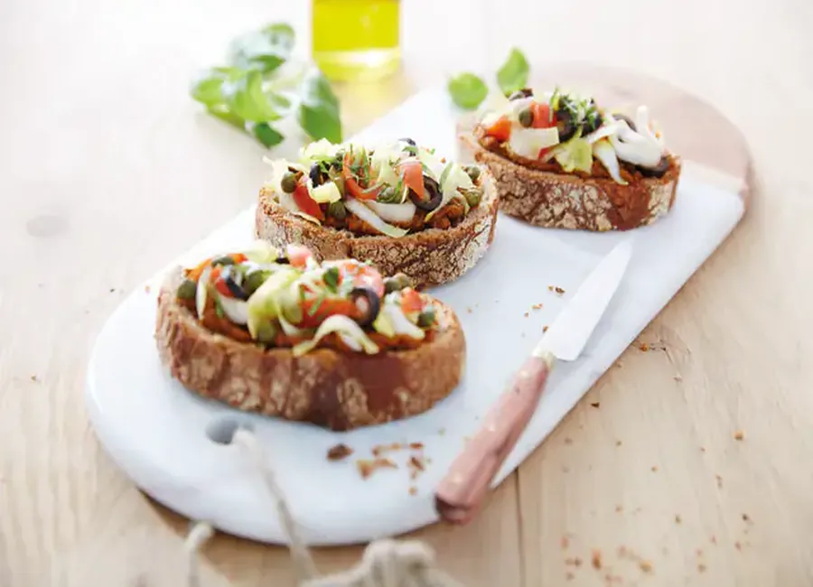 Bruschetta d’endives à la provençale