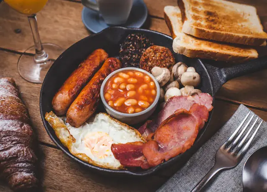 English breakfast - petit déjeuner anglais