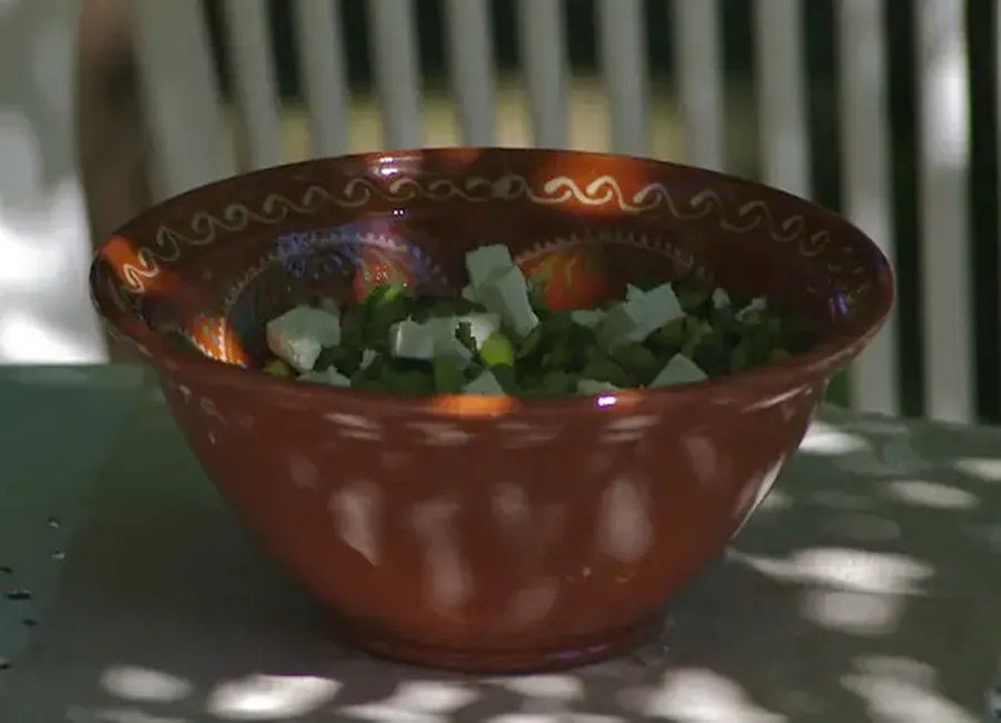 Salade de fèves à la menthe