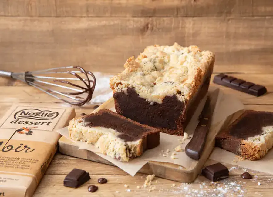 Crumble cake au chocolat noir nestlé dessert®