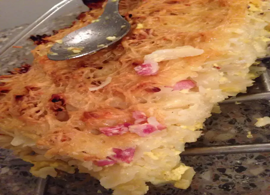 Gratin de pâtes façon carbonara