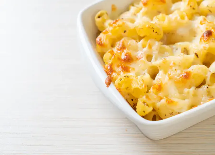 Gratin de coquillettes aux oeufs