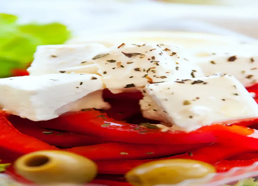 Salade de tomates - feta - poivrons
