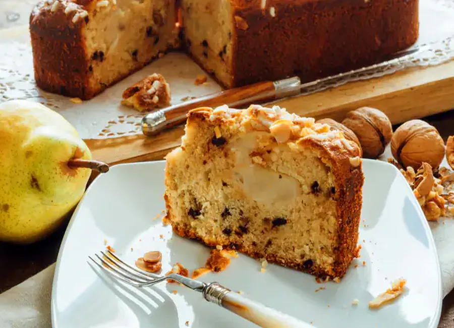 Gâteau rapide aux poires et au chocolat