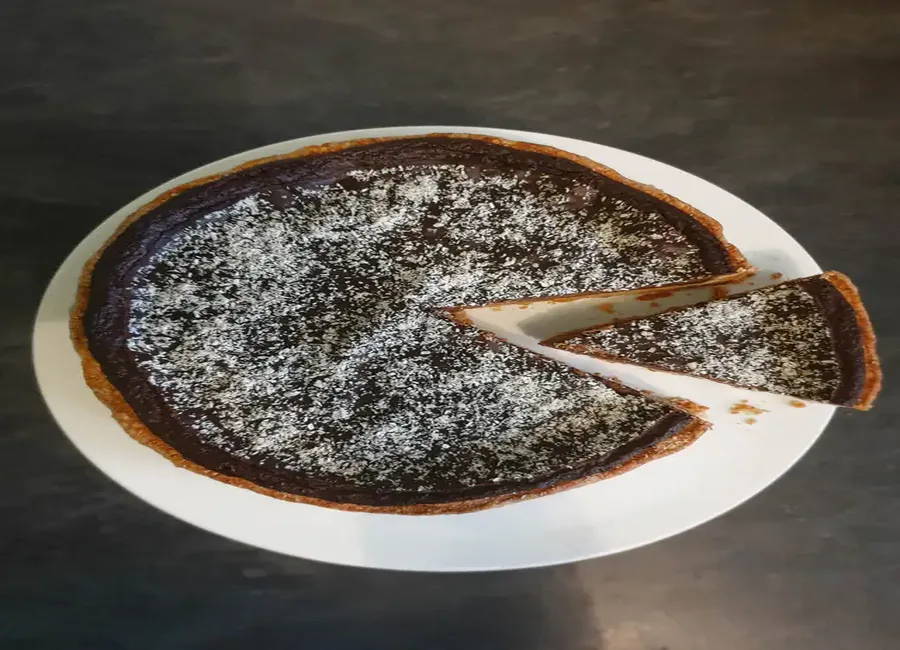 Tarte au chocolat et aux noix