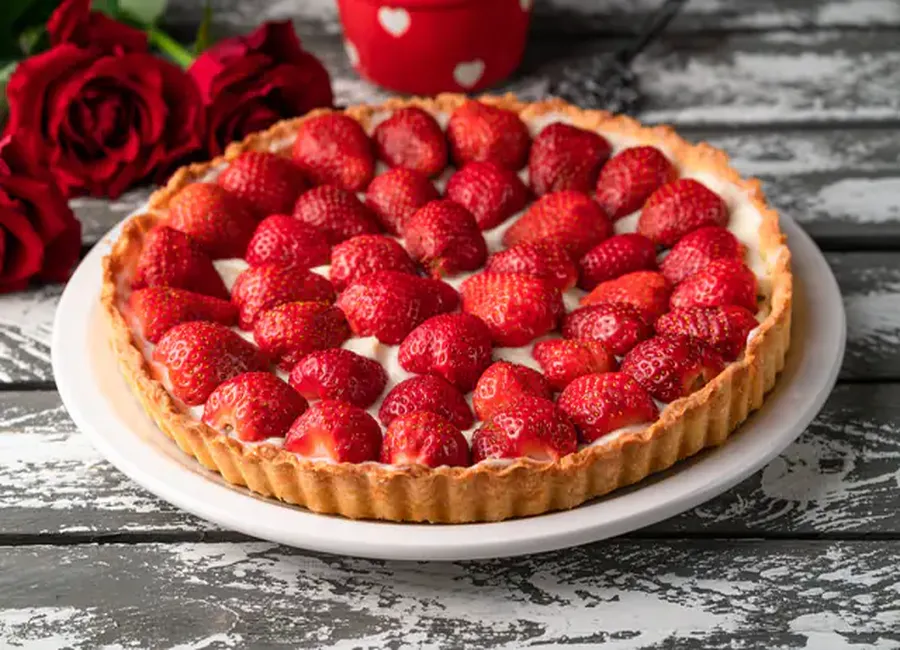 Tarte nuage aux fraises