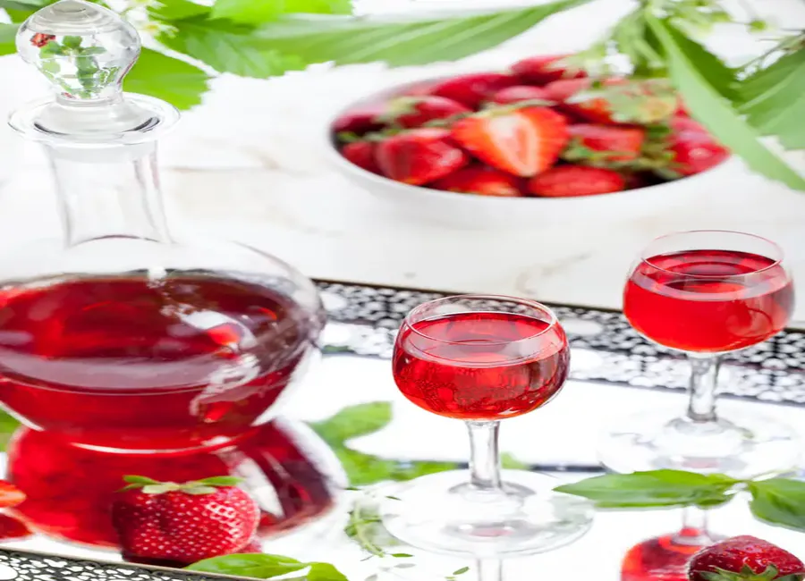 Vin de fraises