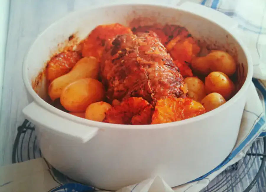 Rôti de veau à l'orange