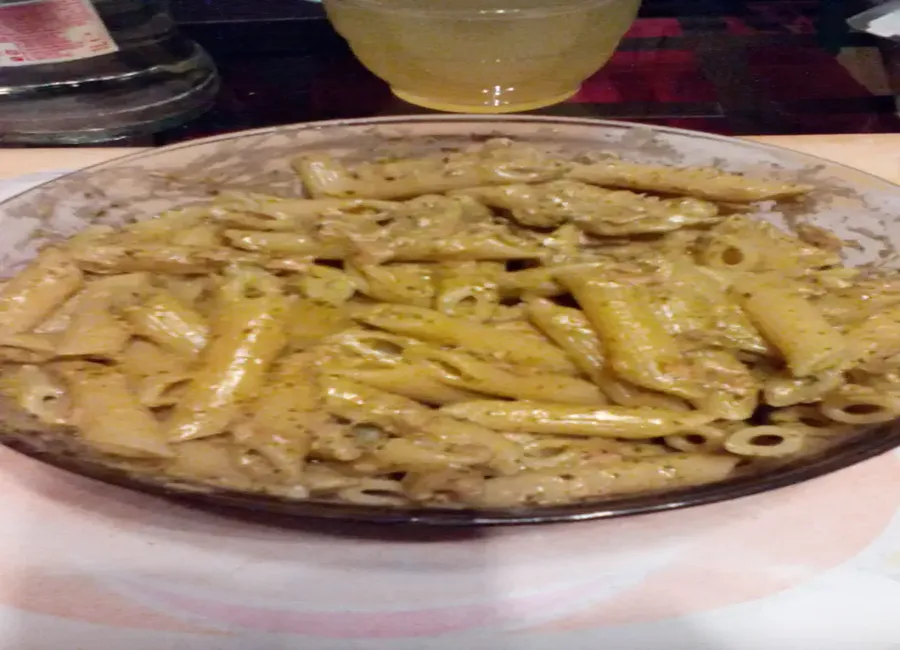 Pâtes au thon et pesto