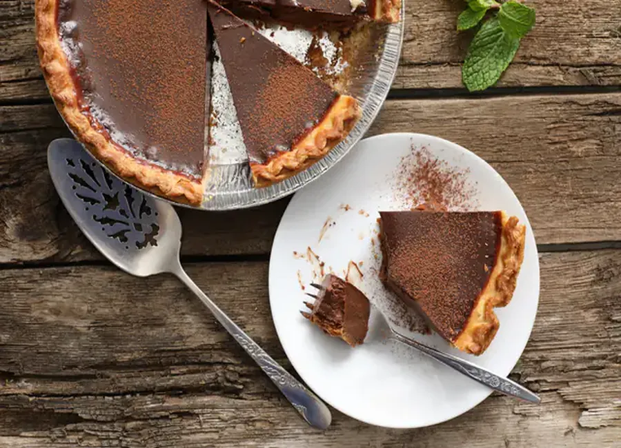Tarte de fine au chocolat de maman