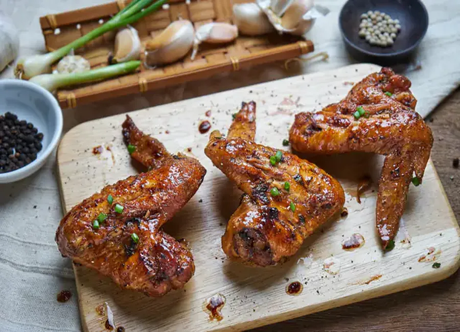 Ailes de poulet à la cannelle et au miel