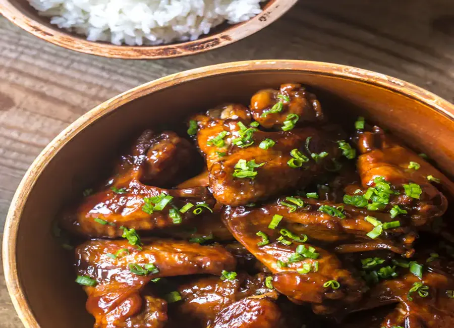 Ailes de poulet au caramel