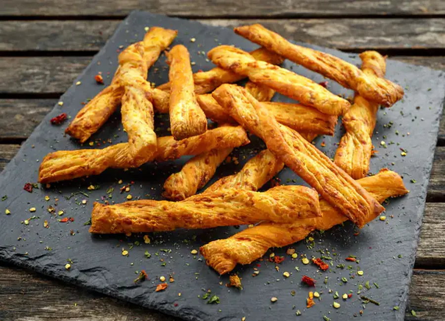 Allumettes feuilletées au parmesan