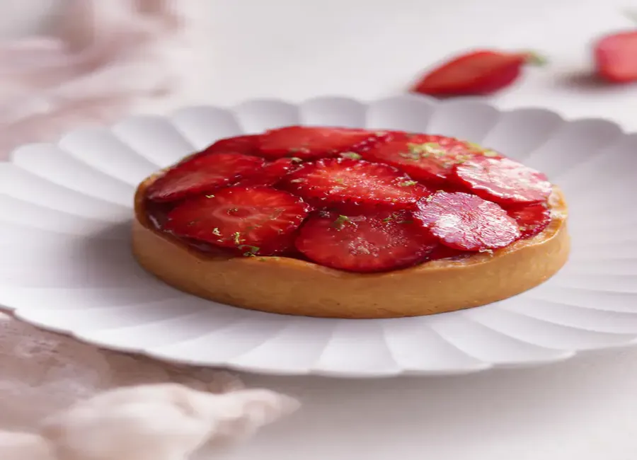 Tartelettes aux fraises et citron vert de coralie