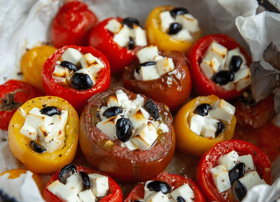 Tomates farcies au chèvre frais