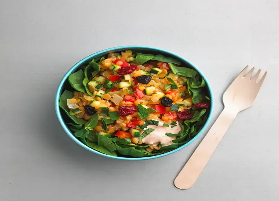 Salade de lentilles corail