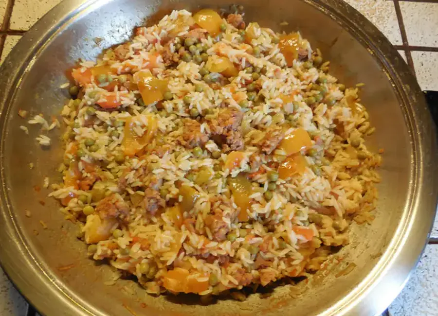 Riz pilaf à l'espagnole