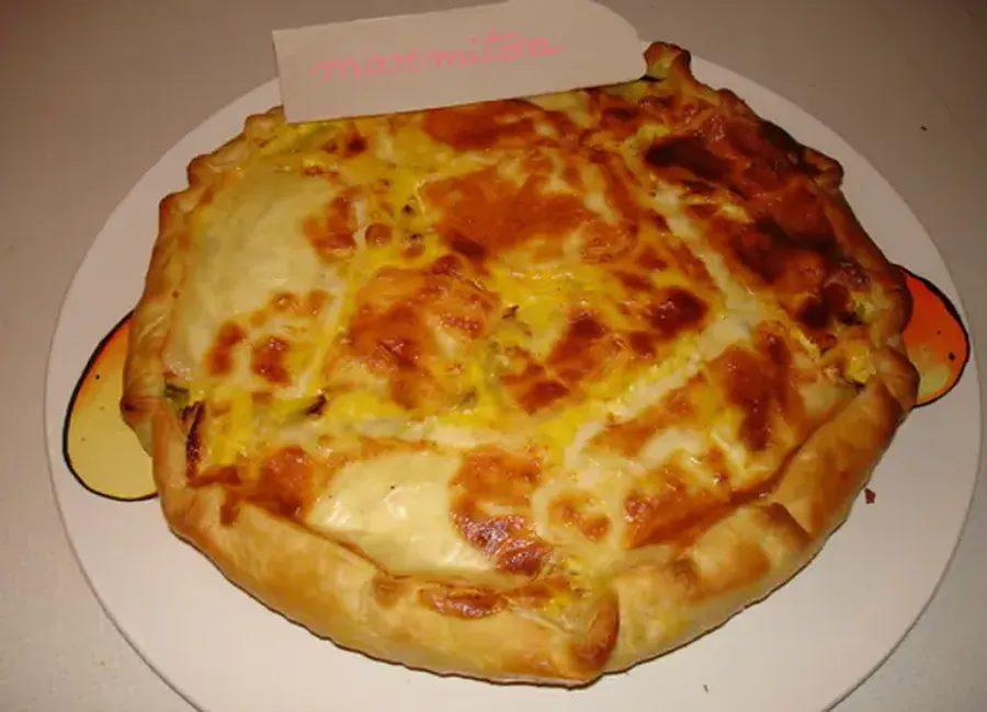 Tarte aux poireaux et au saint-nectaire