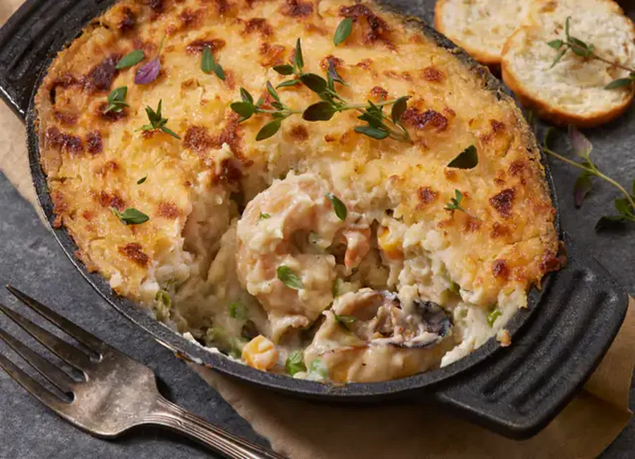 Parmentier de saumon de norvege
