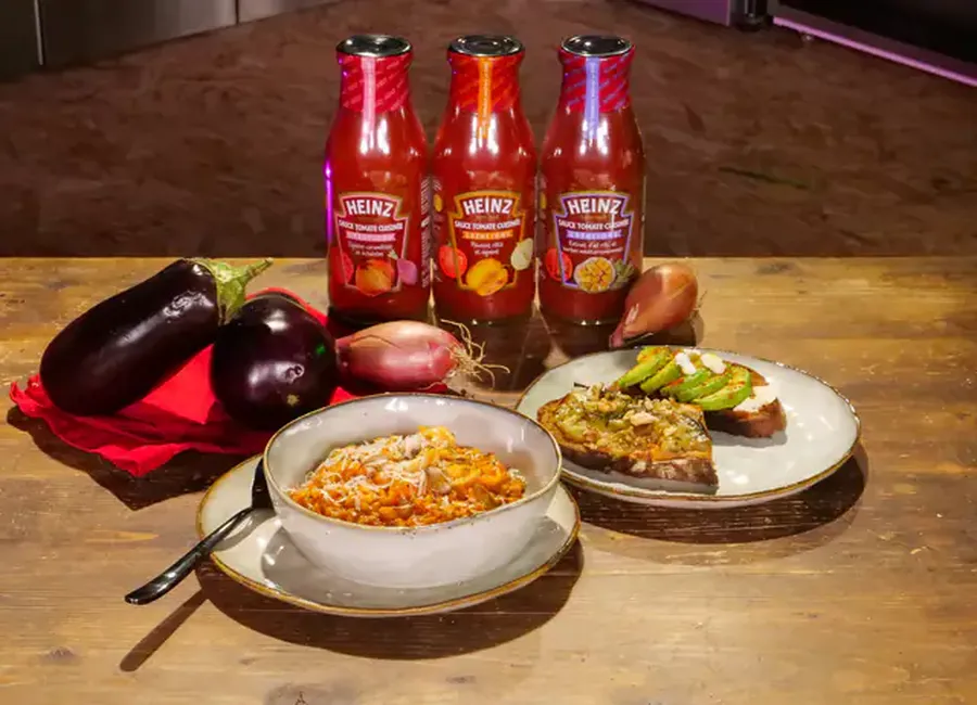 Poisson sur son lit de risotto à la tomate et duo de bruschetta