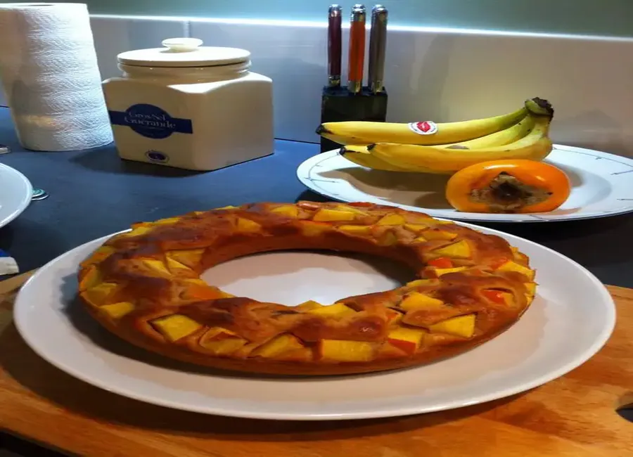 Gateau au yaourt kaki-banane