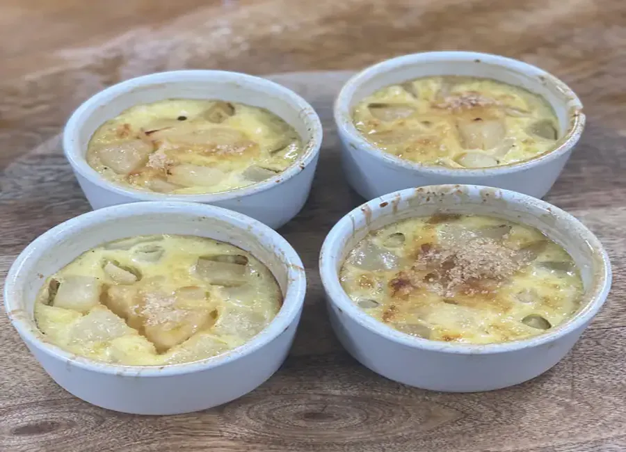 Petits flans faciles et rapides aux poires