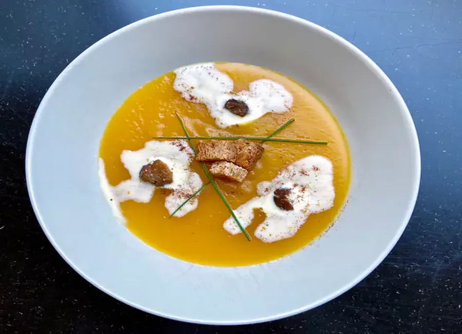 Velouté de potimarron halloween