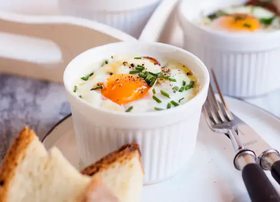 Oeufs cocotte d'halloween