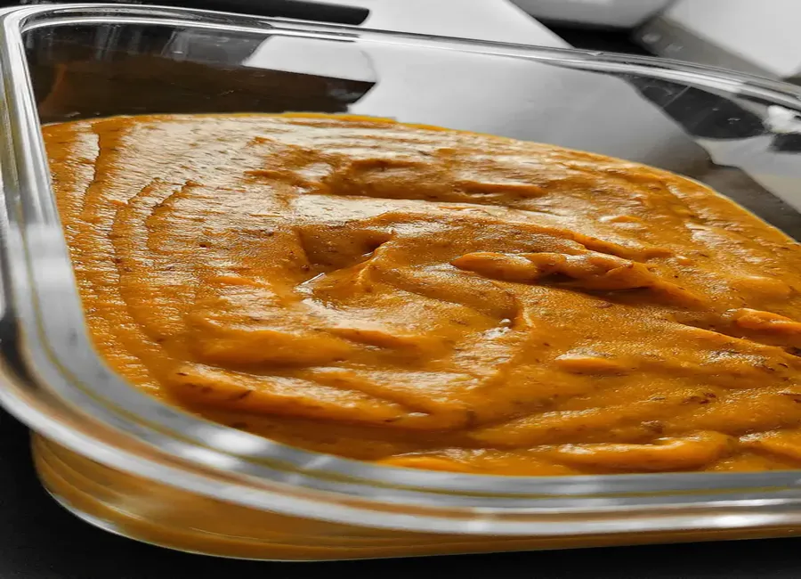 Purée de carottes, lentilles vertes et pommes de terre